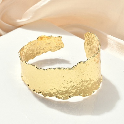 Brass Cuff Bangles for Women BJEW-A038-01C-G-1