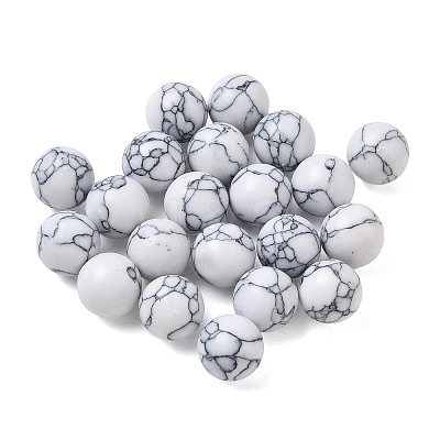 Dyed Synthetic Turquoise Sphere Beads GG-CBA391B-02C-02-1