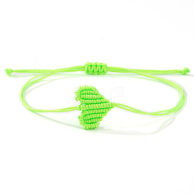 Adjustable Braided Polyester Cord Bracelets for Friendship and Couple VG5785-6-1