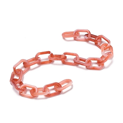 Handmade Acrylic Paperclip Chains AJEW-JB00696-1