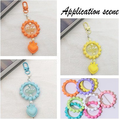 24Pcs 12 Colors Opaque Acrylic Bead Frames SACR-AR0001-22-1