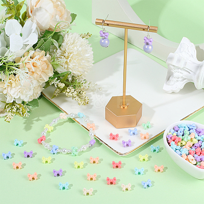 500Pcs Opaque Acrylic Beads SACR-PA0001-21B-1