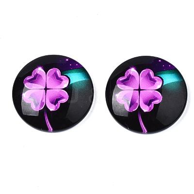 Glass Cabochons GGLA-WHC0001-05-1