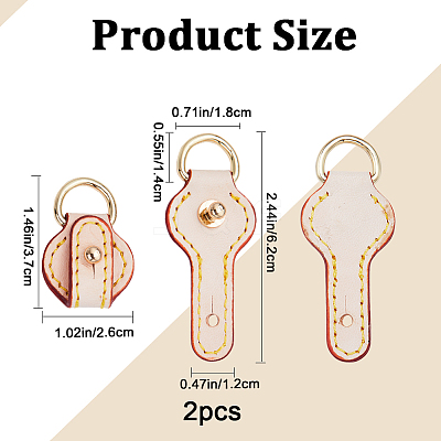 1 Pair Leather Bag Anti-wear Buckles DIY-GF0007-61-1