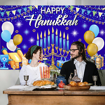 Polyester Hanging Banner Sign AJEW-WH0190-067-1