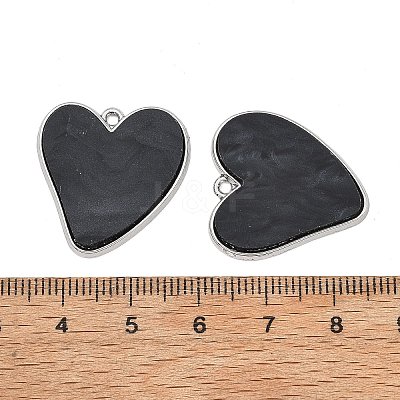 Valentine's Day Alloy with Acrylic Pendants AC-E003-11A-P02-1