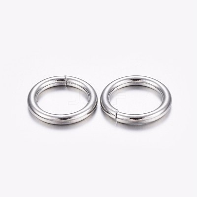 Tarnish Resistant 304 Stainless Steel Open Jump Rings STAS-F174-14P-1