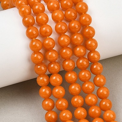 Dyed Natural White Jade Beads Strands GG-CBAD029-A08-6mm-1