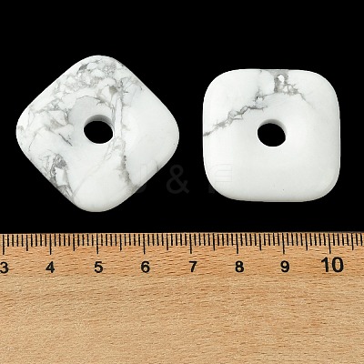 Natural Howlite Pendants GG-D003-B02-15-1