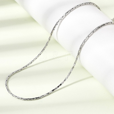 1.3MM 304 Stainless Steel Boston Link Chains Necklaces for Women Men NJEW-Z115-12P-04-1