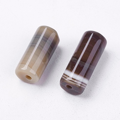 Natural Striped Agate/Banded Agate Beads X-G-R179-1