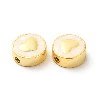 Rack Plating Brass Enamel Beads ENAM-D044-02G-02-1