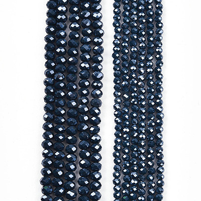 Electroplate Glass Beads Strands EGLA-A044-P4mm-A16-1