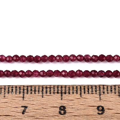 Dyed Natural Ruby Beads Strands G-T143-06-1