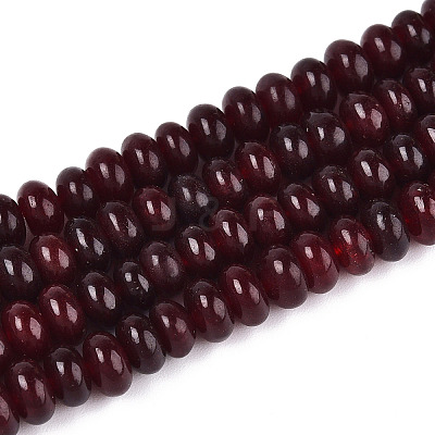 Dyed Natural White Jade Beads Strands G-T139-59A-01-1