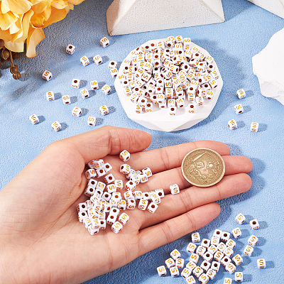 Opaque Acrylic Beads MACR-TAG0001-07S-1
