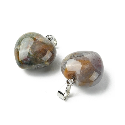 Natural Indian Agate Pendants G-F820-10A-20-1