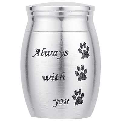 316 Stainless Steel Pet Cinerary Casket AJEW-WH0013-41D-1