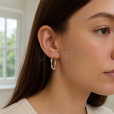 4 Pairs 2 Colors Iron Stud Earrings EJEW-HY0001-42-1