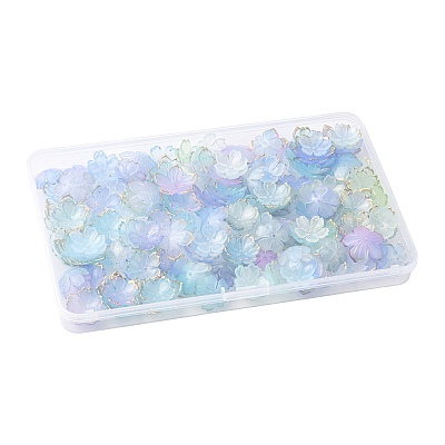 Mixed Styles Acrylic Bead Caps OACR-FS0002-51A-1