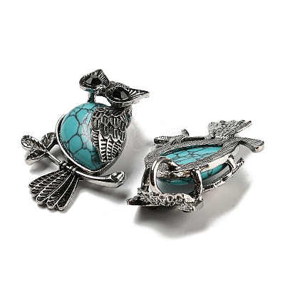 Synthetic Turquoise Dyed Pendants G-H308-01AS-05-1