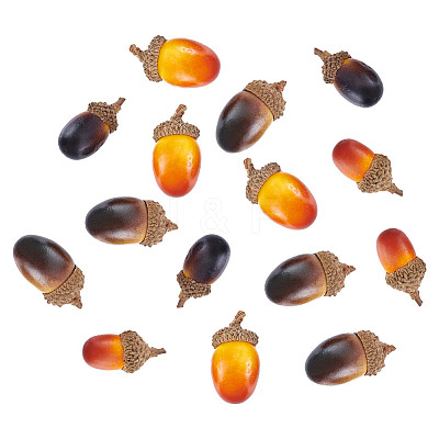 70Pcs 4 Styles Acorn Foam Artificial Fruit Model DJEW-DR0001-12-1