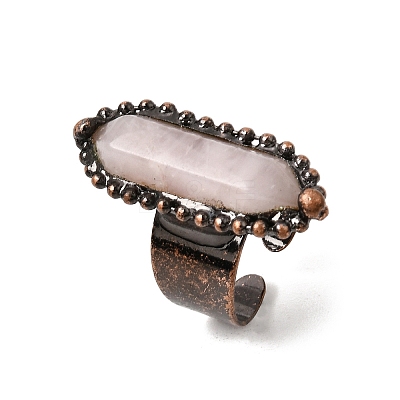 Natural Gemstone Cuff Open Rings GG-CBAB410-01-1