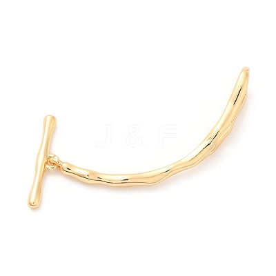 Brass Toggle Clasps KK-F860-37G-1