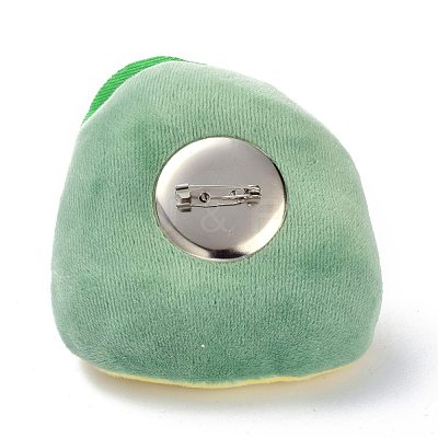 Cartoon Avocado Non Woven Fabric Brooch JEWB-Z001-01-1