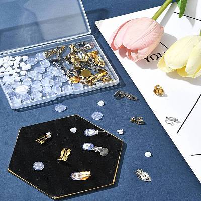 304 Stainless Steel Clip-on Earring Findings STAS-FS0001-59-1