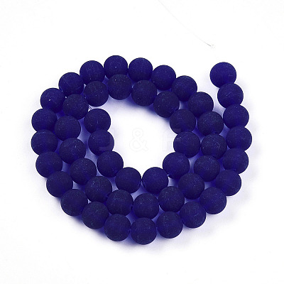 Transparent Glass Beads Strands GLAA-T032-T8mm-MD15-1