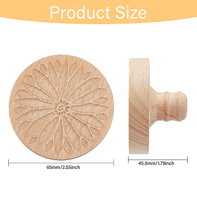Beech Wood Cookie Molds AJEW-WH0083-45A-1