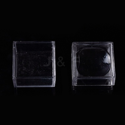Transparent Plastic Ring Viewer Magnifier Boxes CON-K007-02B-1
