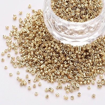 Plated Glass Cylinder Beads X-SEED-S047-E-005-1