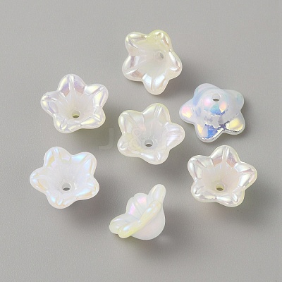 Opaque Acrylic Bead Caps SACR-TAC0007-02H-1