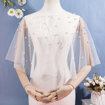 Polyester Gauze Bridal Shawl AJEW-ME0002-74A-1