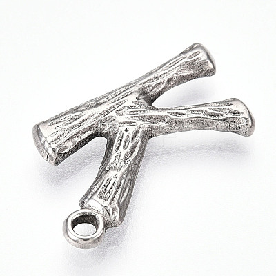 304 Stainless Steel Pendants STAS-N117-01P-K-1