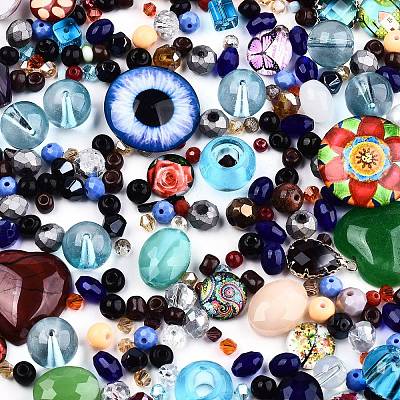 Mixed Style Glass Pendants/Cabochons/Beads FIND-Q083-03-1