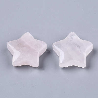 Natural Rose Quartz Star Shaped Worry Stones G-T132-002A-06-1