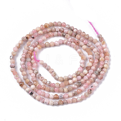 Natural Rhodochrosite Beads Strands G-S361-2mm-015-1