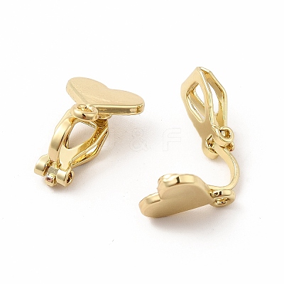 Alloy Clip-on Earring Findings PALLOY-M208-01G-1