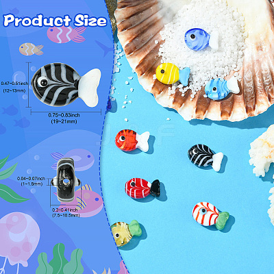10Pcs 10 Styles Handmade Lampwork Beads LAMP-CJ0002-57-1
