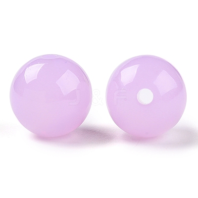 Opaque Acrylic Beads OACR-H038-09-07-1