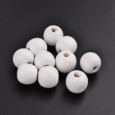 Dyed Natural Wood Beads X-TB16mmY-16-LF-1