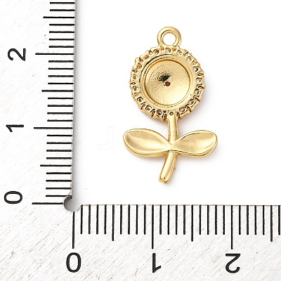 Brass Micro Pave Cubic Zirconia Pendants KK-I276-04G-05-1