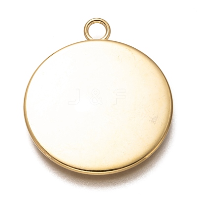 304 Stainless Steel Pendant Cabochon Settings X-STAS-Z030-01A-G-1