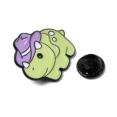 Triceratops Dinosaur with Hat Enamel Pins JEWB-D310-08EB-02-1