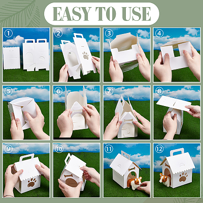 Paper Gift Packaging Boxes with Handles and Window CON-WH0095-186-1
