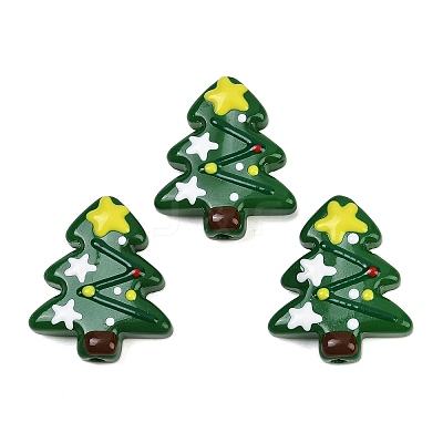 Christmas Theme Handmade Lampwork Beads X-LAMP-I027-07G-1