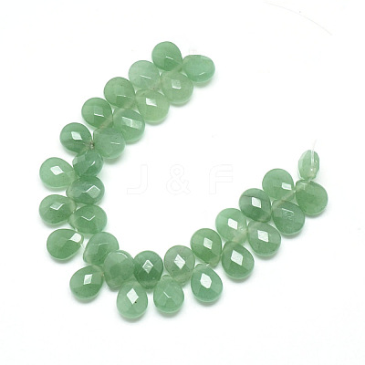Natural Green Aventurine Gemstone Beads Strands G-T006-11-1